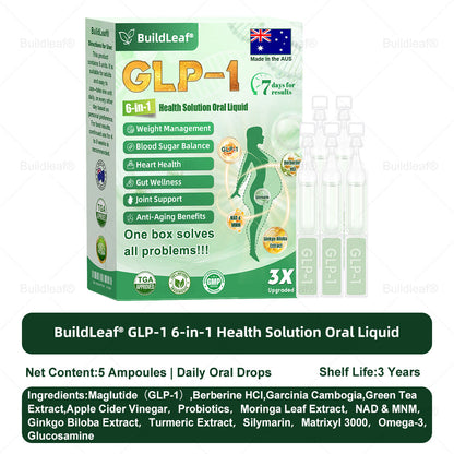 AU 𝖮𝖿𝖿𝗂𝖼𝗂𝖺𝗅 𝖲𝗍𝗈𝗋𝖾 | 𝑩𝒖𝐢𝒍𝒅𝑳𝒆𝐚𝒇® GL𝐏-1 6-𝒊𝒏-1 𝑯𝒆𝒂𝒍𝒕𝒉 𝑺𝒐𝒍𝒖𝒕𝒊𝒐𝒏 𝖮𝗋𝖺𝗅 𝐋𝐢𝐪𝐮𝐢𝐝 (𝑱𝒖𝒔𝒕 𝒐𝒏𝒄𝒆 𝒂 𝒅𝒂𝒚, 𝘃𝗶𝘀𝗶𝗯𝗹𝗲 𝗰𝗵𝗮𝗻𝗴𝗲𝘀 𝗶𝗻 𝟳 𝗱𝗮𝘆𝘀） ✅ 𝘍𝘰𝘳 𝘰𝘣𝘦𝘴𝘪𝘵𝘺, 𝘤𝘢𝘳𝘥𝘪𝘰𝘷𝘢𝘴𝘤𝘶𝘭𝘢𝘳 𝘩𝘦𝘢𝘭𝘵𝘩,𝙙𝙞𝙖𝙗𝙚𝙩𝙚𝙨, 𝙨𝙡𝙚𝙚𝙥 𝐚𝐩𝐧𝐞𝐚, 𝐆𝐮𝐭 𝐇𝐞𝐚𝐥𝐭𝐡, 𝐣𝐨𝐢𝐧𝐭 𝐢𝐬𝐬𝐮𝐞𝐬, 𝐚𝐧𝐝 𝐦𝐨𝐫𝐞